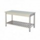 Tavolo sottopiano grigliato, piano inox 1800mm