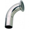CURVA A MORSETTO CON PORTAGOMMA DN 40X30