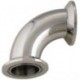 CURVA A 90ø A MORSETTO ANTI RISTAGNO DN 40