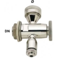 RUBINETTO PORTALIV. INF./GHIERA 1/2" (TUBO MM16)