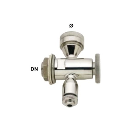 RUBINETTO PORTALIV. INF./GHIERA 1/2" (TUBO MM16)