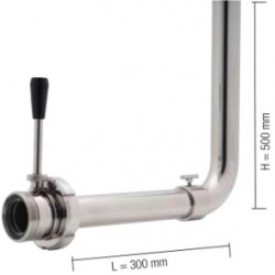 VALVOLA DI DECAN. DIN MAS./FEM.CURVA SMONT.65X50