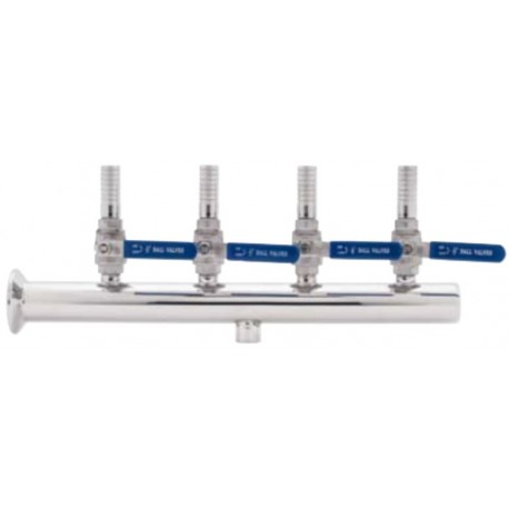 DISTRIBUTORE CON VALVOLE ATT.MORS. DN 40 5 USCITE